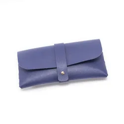 Stylish PU Leather Sunglasses and Jewelry Soft Case - Large Gift Pouch (Blue)
