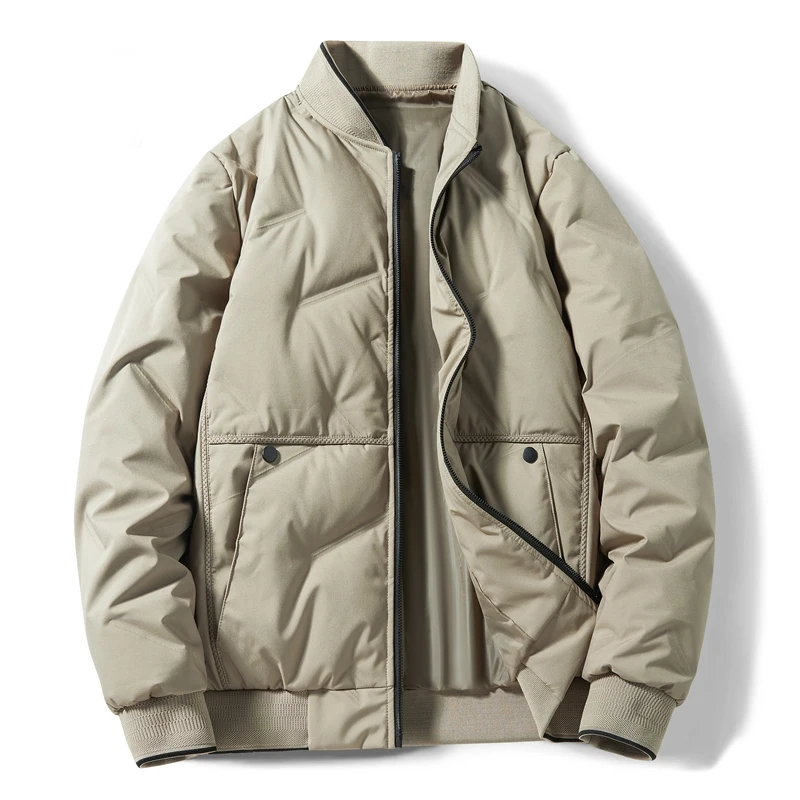 Down Jacket Men's Winter Baseball Collar Business Leisure Sports Warm Top