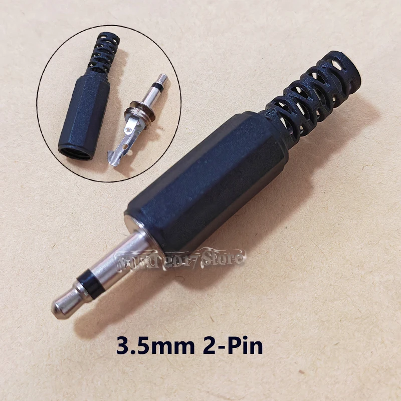 1-10PCS 2.5/3.5mm 오디오 플러그 스트레이트 & 직각 2/3/4핀 모노 스테레오 남성 커넥터 헤드폰 마이크 DIY용