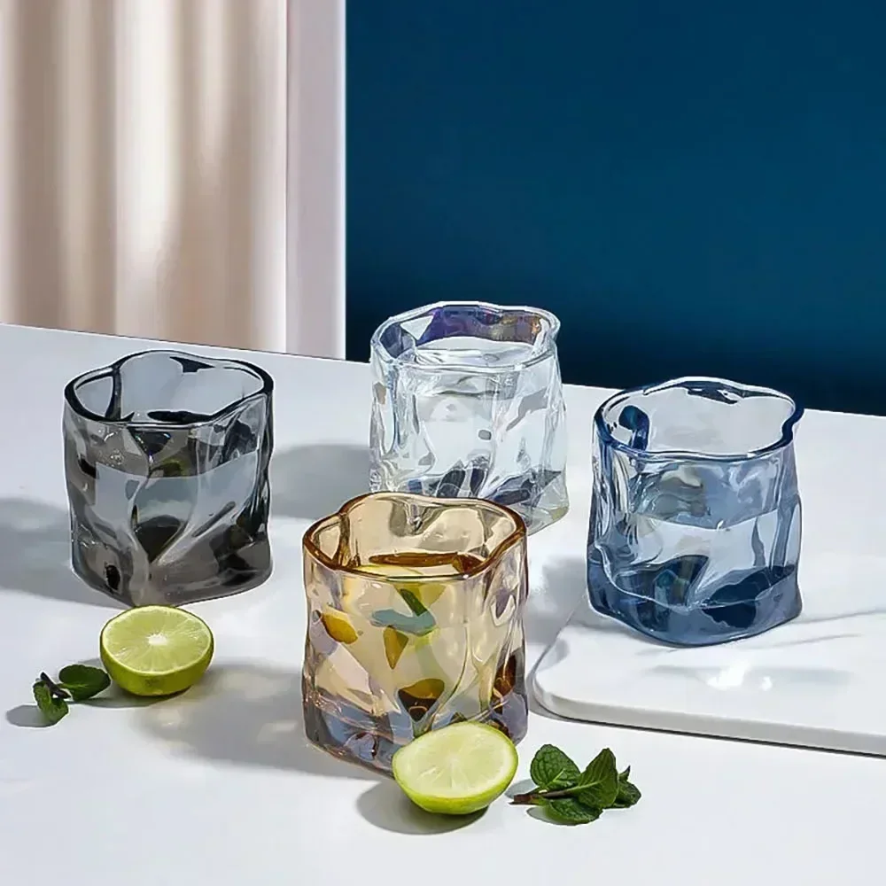 190ML lead-free old fashioned whiskey glass cup twist barware wine cups morning water glass home drinkware