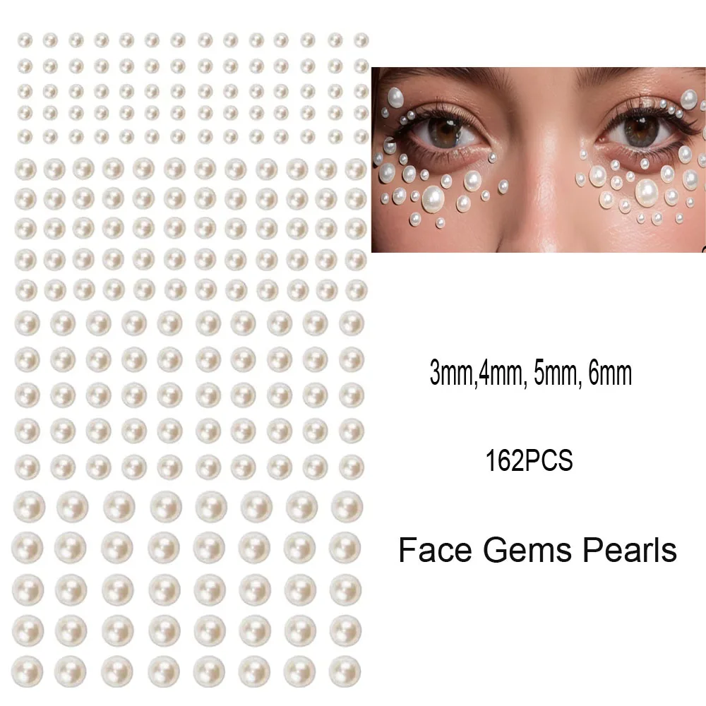 Sparkling Rhinestone Face Tattoo Stickers