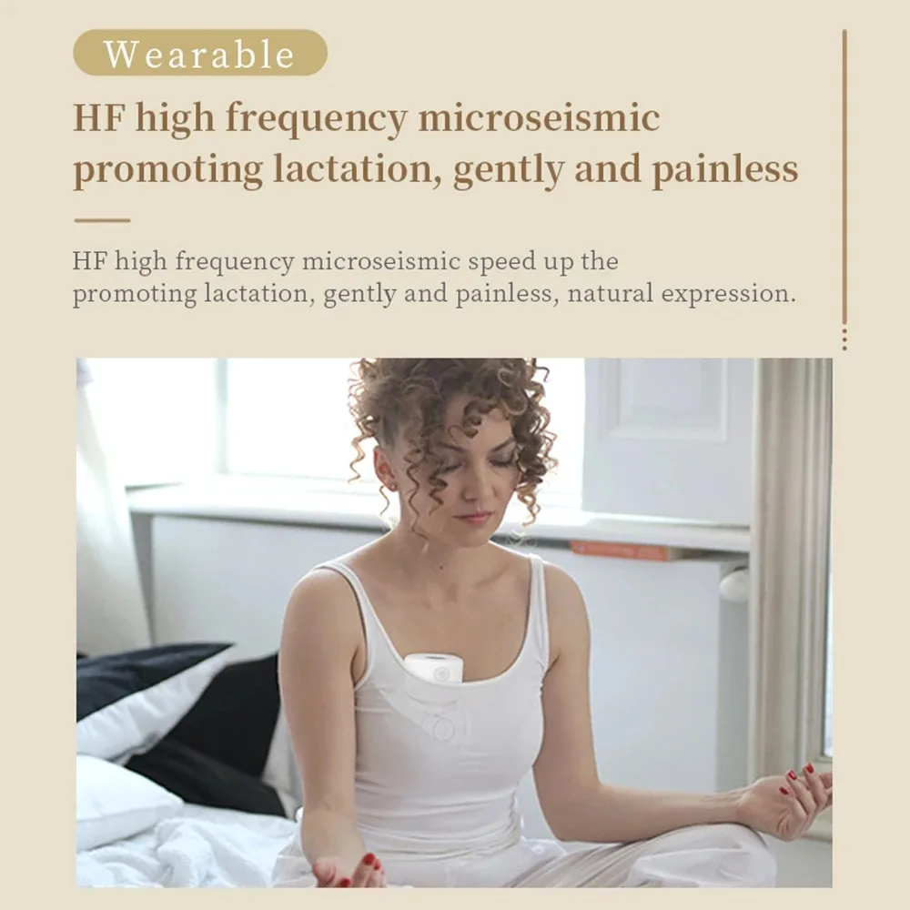 2/1pcs S12 Indossabile Tiralatte Elettrico Silenzioso Invisibile Mani Libere Tiralatte Comfort Collettore di Latte Estrattore di Latte BPA-free - immagine 6