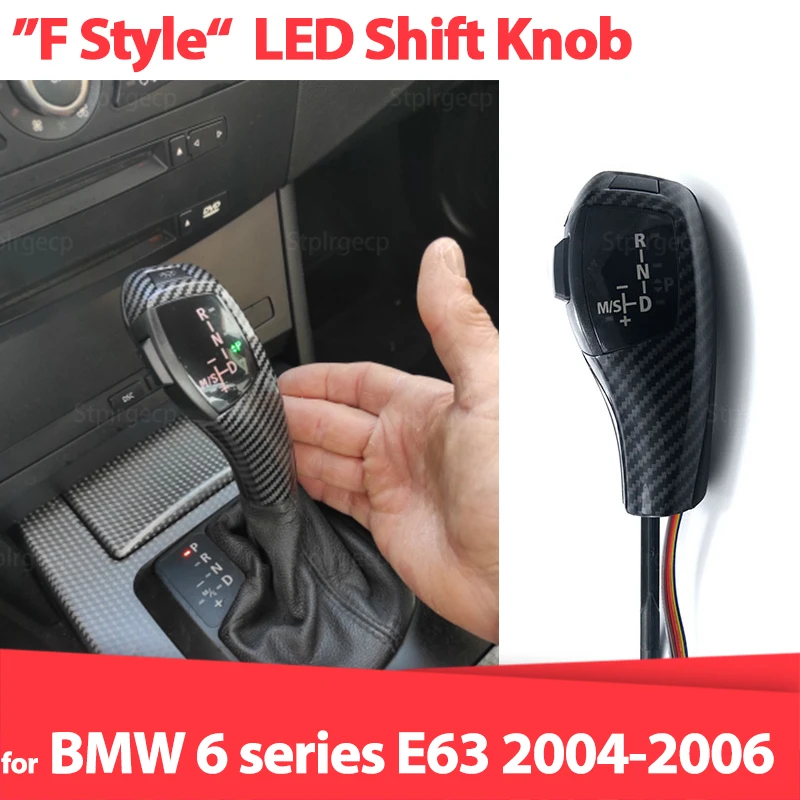 

LED Gear Shift Knob Automatic Gear Shifter Lever Handle Replacement for BMW 6 series 630ci 630i 645ci 650i M6 635d 2004-2006