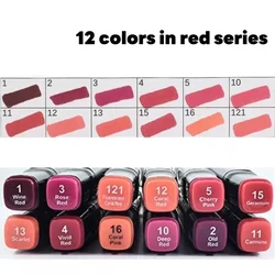 Vibrant Dual Tip Alcohol - Based Marker Set - 12 Colors for Sketching, Drawing & Painting (Red series)