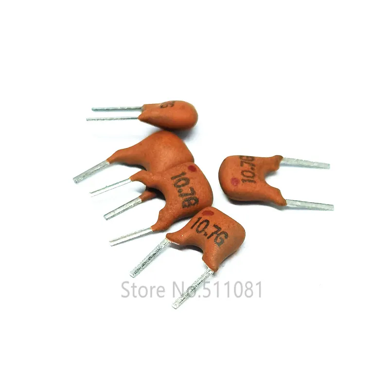 10PCS JT10.7MC JT10.7MG 10.7MHZ 2P 10.7M ZTA10.7MG Ceramic Resonators DIP quartz resonator