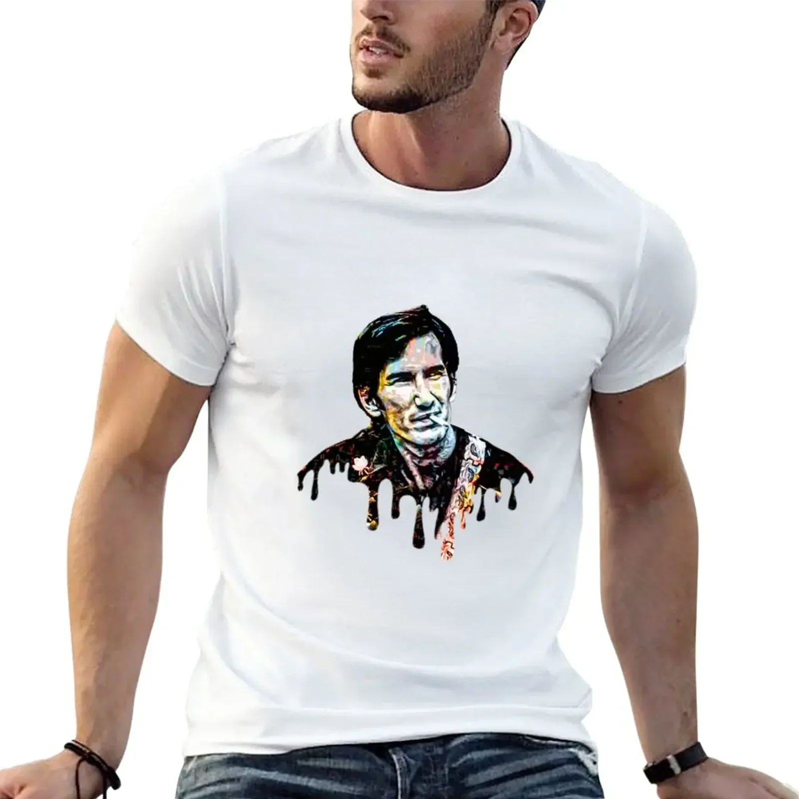 

Townes Van Zandt T-Shirt anime oversized graphics men workout shirt