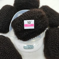 Cheveux humains afro crépus en vrac 4C 100% pour crochet, 30g/50g, 1 paquet, cheveux vierges Remy en vrac pour mini-tresses, dreadlocks, extensions et réparation 6
