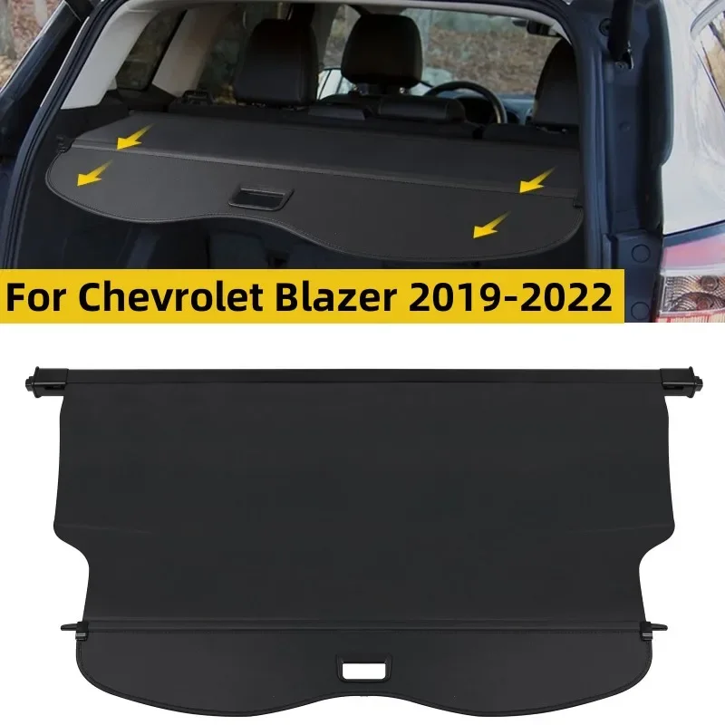 

Car Trunk Cargo Cover Black Retractable Rear Cargo Security Shield Shade Waterproof For Chevrolet Blazer 2019-2022
