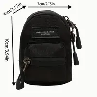 Porte-monnaie d'extérieur de style coréen à la mode, sac à bandoulière simple pour dames exquis, écouteurs de voyage, porte-monnaie de rangement, 1 ensemble 3
