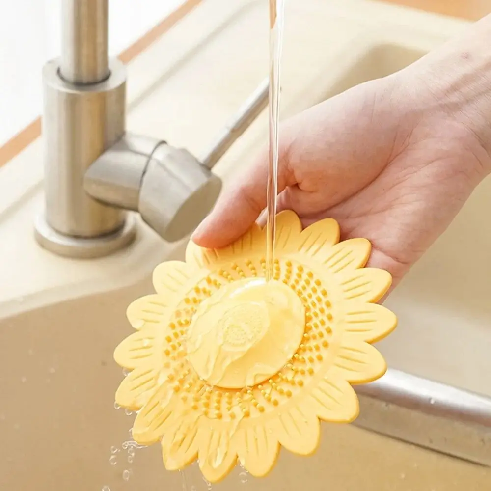 Press-type Silicone Floor Drain Cover Anti-clogging Hair Filter