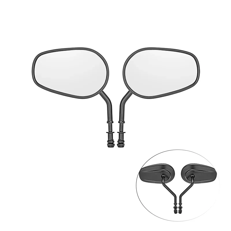 

Motorcycle Rear View Side Mirrors 360Degrees For Harley-Davidson Sportster 883 Softail Dyna Road King Street Electra Road Glide