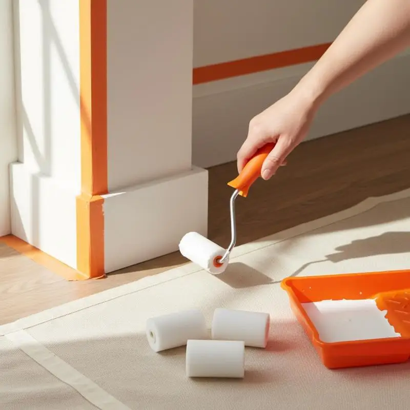 2인치 소형 페인트 롤러 키트 6개 폼 롤러 가구 캐비닛 및 장식 작업용 페인트..