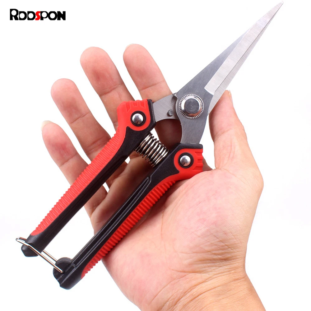 Pruning Shears Branch Scissors Stainless Steel Non-Slip Handle Sharp Garden Fruit Tree Pruning Tool
