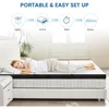 Tri-fold Memory Foam Mattress - 4 Inch Twin Size Portable Floor Bed,Foldable Mat for Kids and Adults,Collapsible&Washable Cover 6