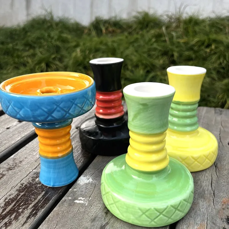 Ceramic Flavors Tobacco Bowl Holder or Hookah Shisha Colorful Smoking Accessories