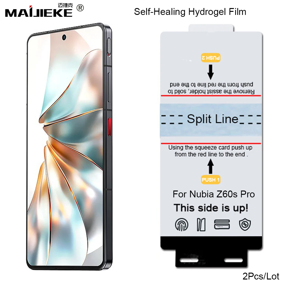 2-Pack Front Hydrogel Screen Protector with Installation Tools - Self-Healing, Case-Friendly Design