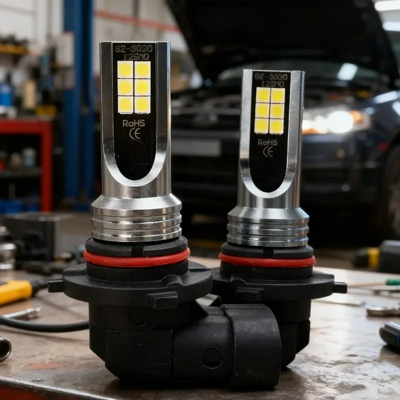 2PCS H11 LED Headlight Bulbs Super Bright 6000K White H11/H8 LED Fog Light Bulbs for Car and Motorcycle Headlight Conversion