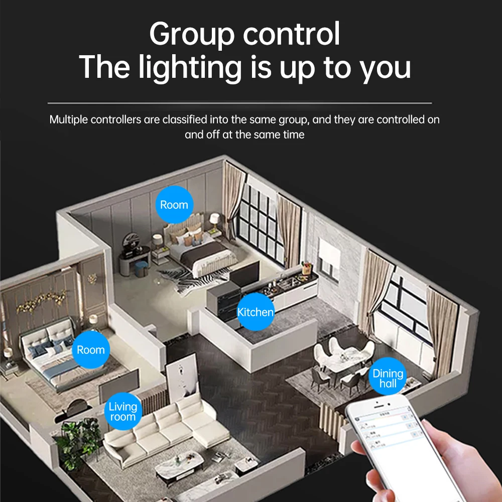 LED Strip Light LED Light RGB Strip Light Smart Controller Bluetooth-compatible APP Control DC 5V 12V 24V