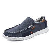 Summer Breathable Sneakers Men Canvas Shoes Slip On Loafers Men Comfty Casual Men Shoes Lightweight Flats Men Walking Zapatos 1