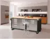 UltraHD Heavy Duty Rolling Cabinet Workbench Table w/Solid Wood Top Workstation for Garage Warehouse Office Workshop 2