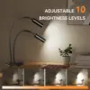 Opqpq USB Dual Gooseneck Led Lights for Microscopes Soldering 360 Adjustable Free Angle Lamp With Flexible Clip Remote Control 5