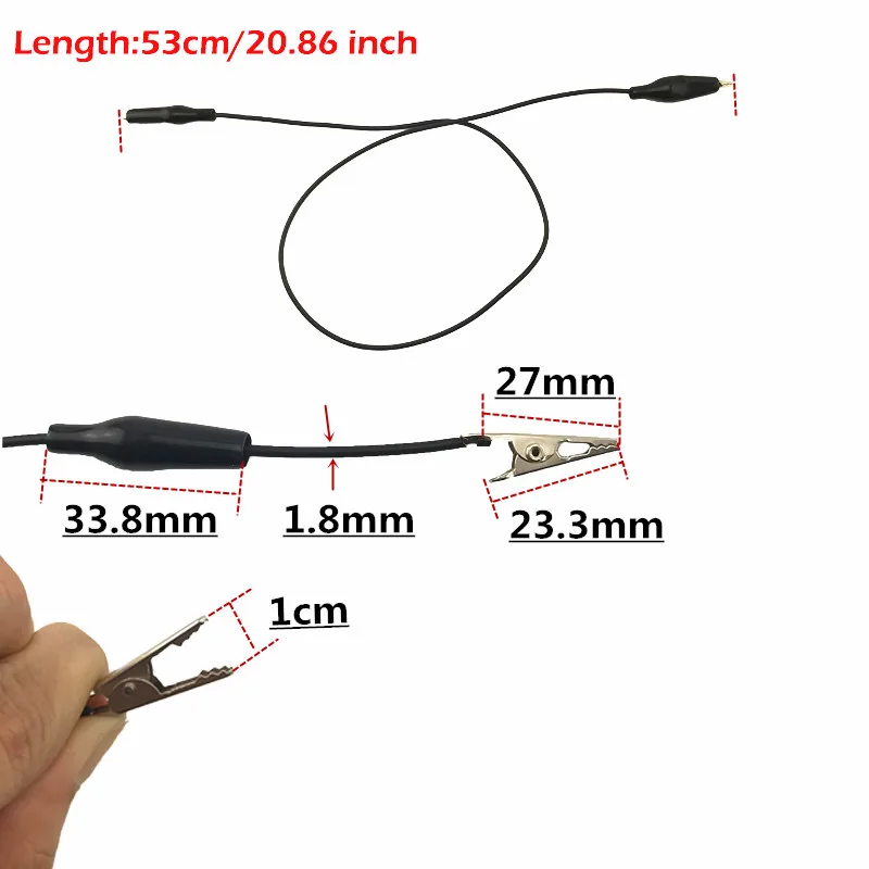 DIY Alligator Clips 1/5/10 Pcs Electrical Test Jumper Wire Roach Clip Test Leads 5 Colors Alligator Double-ended Crocodile Clips