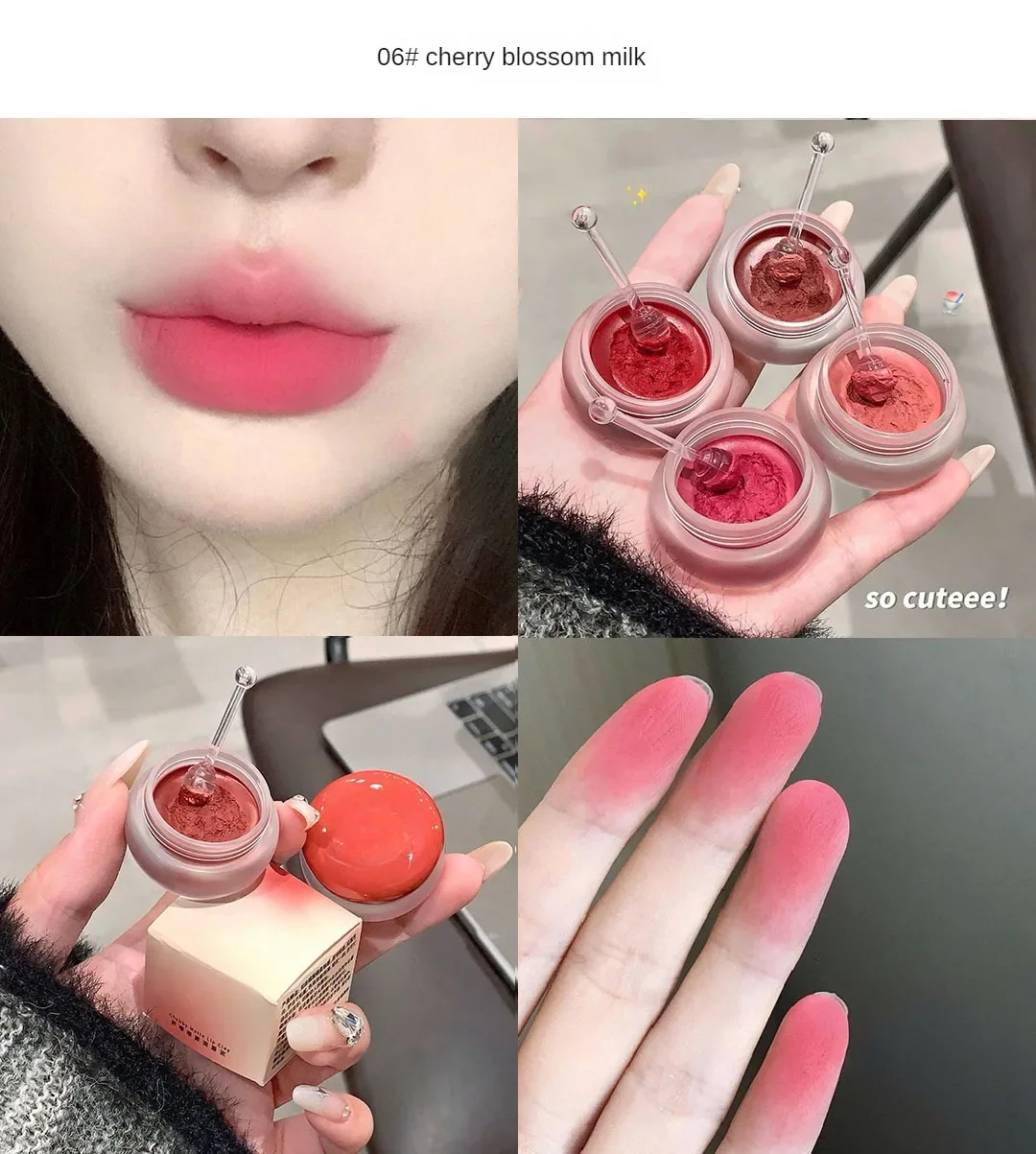Matte Mud Blush And Lipstick Waterproof Long-lasting Lip Tint_voghion.com