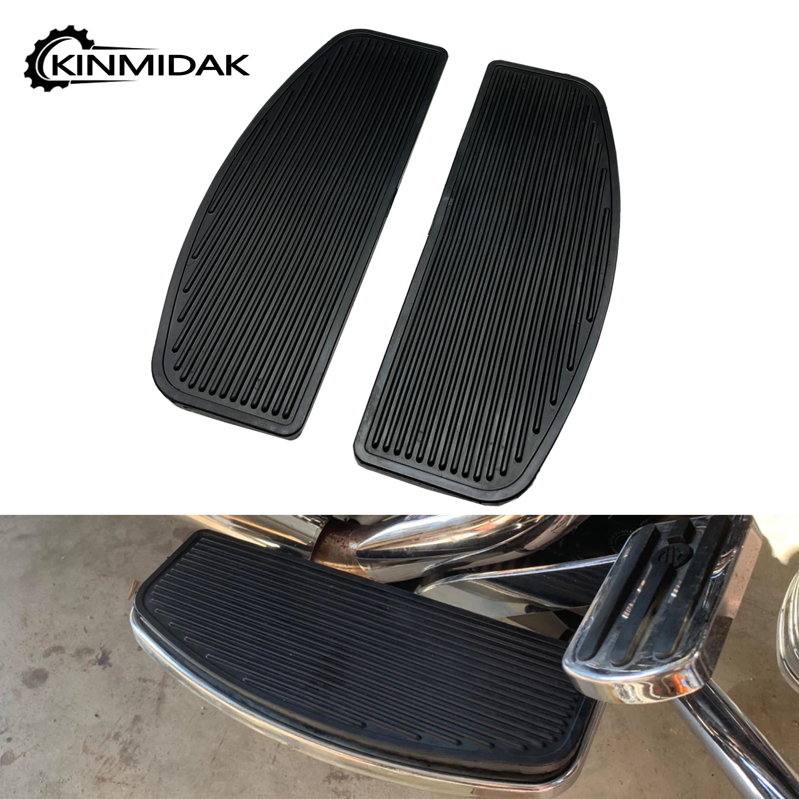 Motorcycle Front Rider Insert Floorboard Footboard Footrest Footpegs For Harley Touring Softail