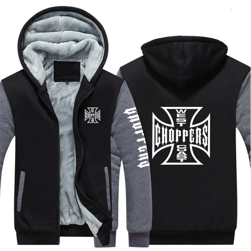 West Coast Choppers Hoodie Worn Style