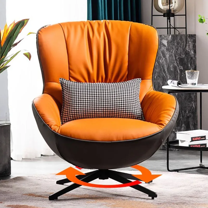 

Luxury Living Room Chairs Nordic Salon Swivel Ocassional Office Relax Floor Chair Designer Cadeiras De Escritorio Furniture