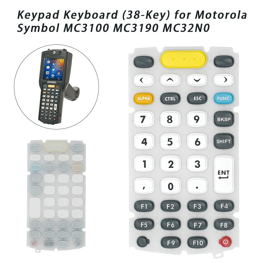 

10PCS 38-Key Keypad Keyboard for Zebra Motorola Symbol MC3100 MC3190 MC32N0 Series