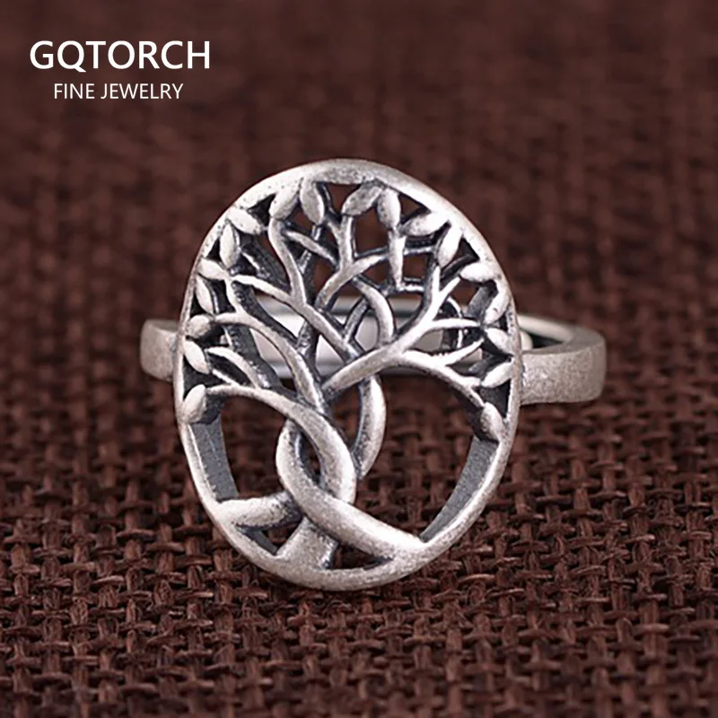 Genuine 925 Sterling Silver Tree Of Life Ring 