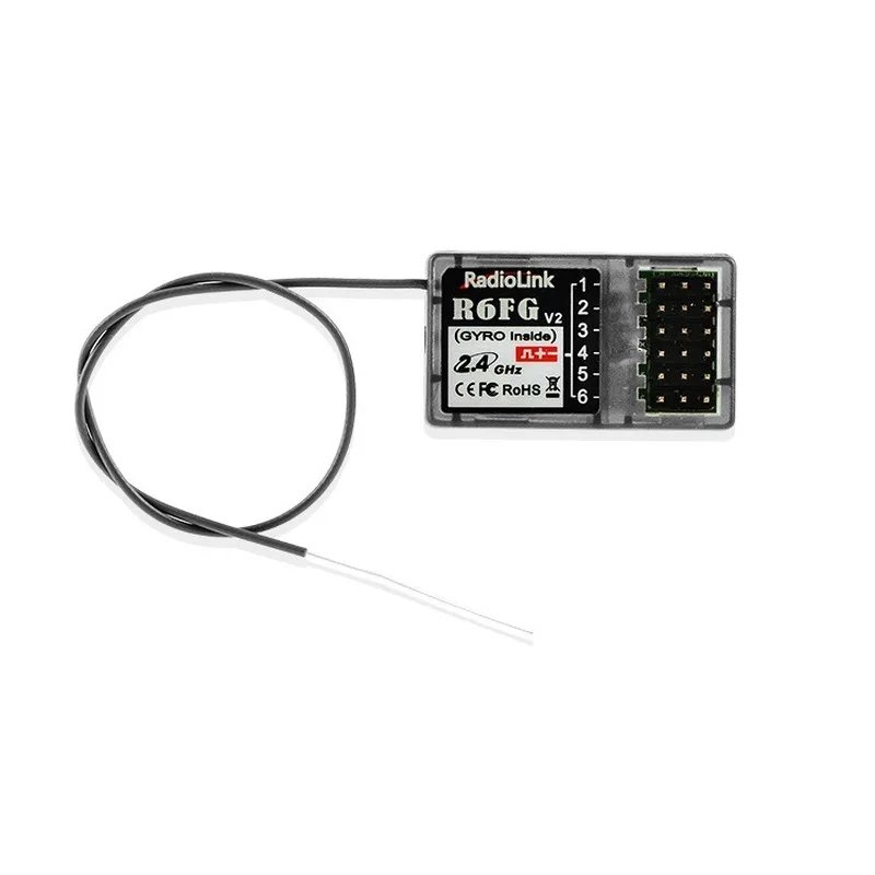 R6fg Receiver 4.8-10v Dc 6-channel Radiolink Genuine With Gyroscope Function Suitable For Rc4gs