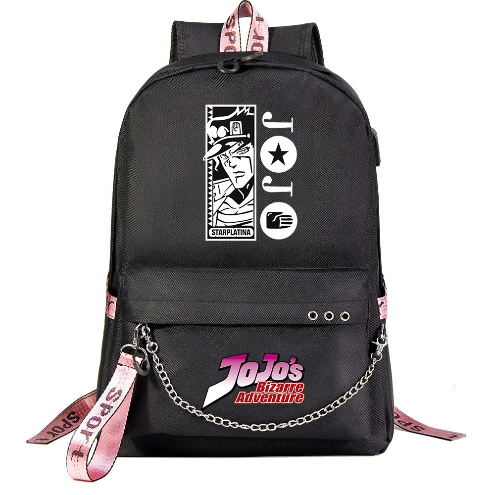 Jojo Bizarre Adventure School Backpack Anime Jojo Bizarre Adventure School Bag Backpacks