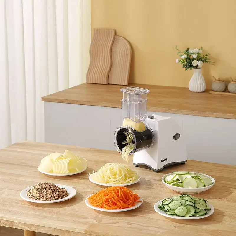 Slicer Electric 5 Function Modes Shredding Uniform Thickness Roller Grinding Detachable Multi-function Kitchen Meat Grinder 4