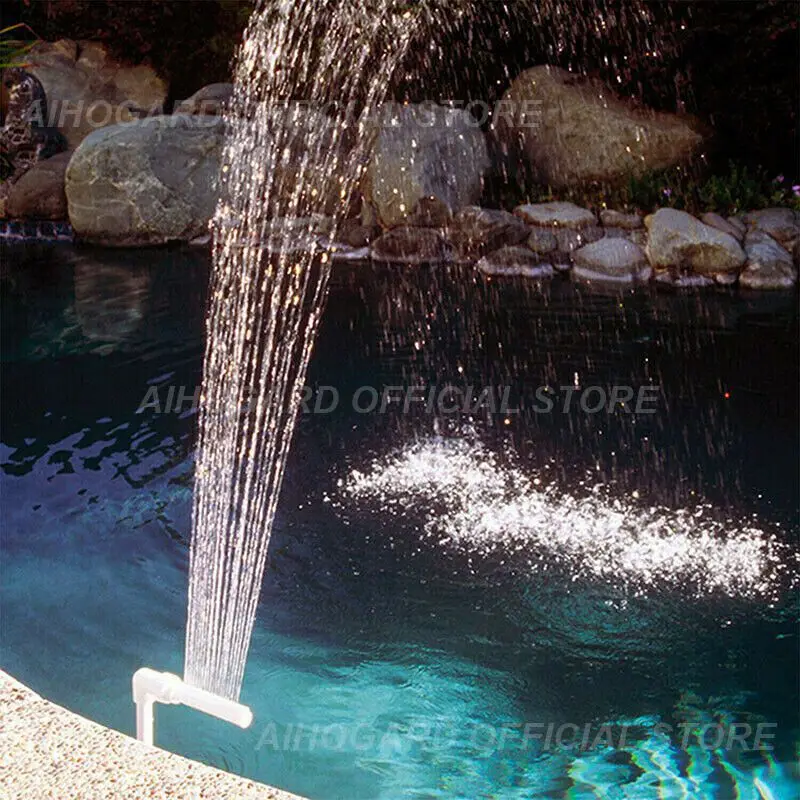 Waterfall-Swimming-Pool-Fountain-Jets-Ground-Tool-Adjustable-For-Pool-Pond-Waterfall-Garden-Home-Decoration.jpg Vízesés Úszómedence Szökőkút Fúvókák Őrölt Szerszám Állítható Medence Tó Kerti Otthoni Dekorációhoz - Image 6