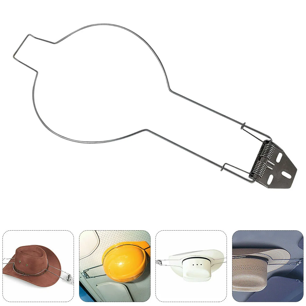 

2 Pcs Stainless Steel Hangers Car Hat Holder for Trucks Interior Accessories Western Rack Hard