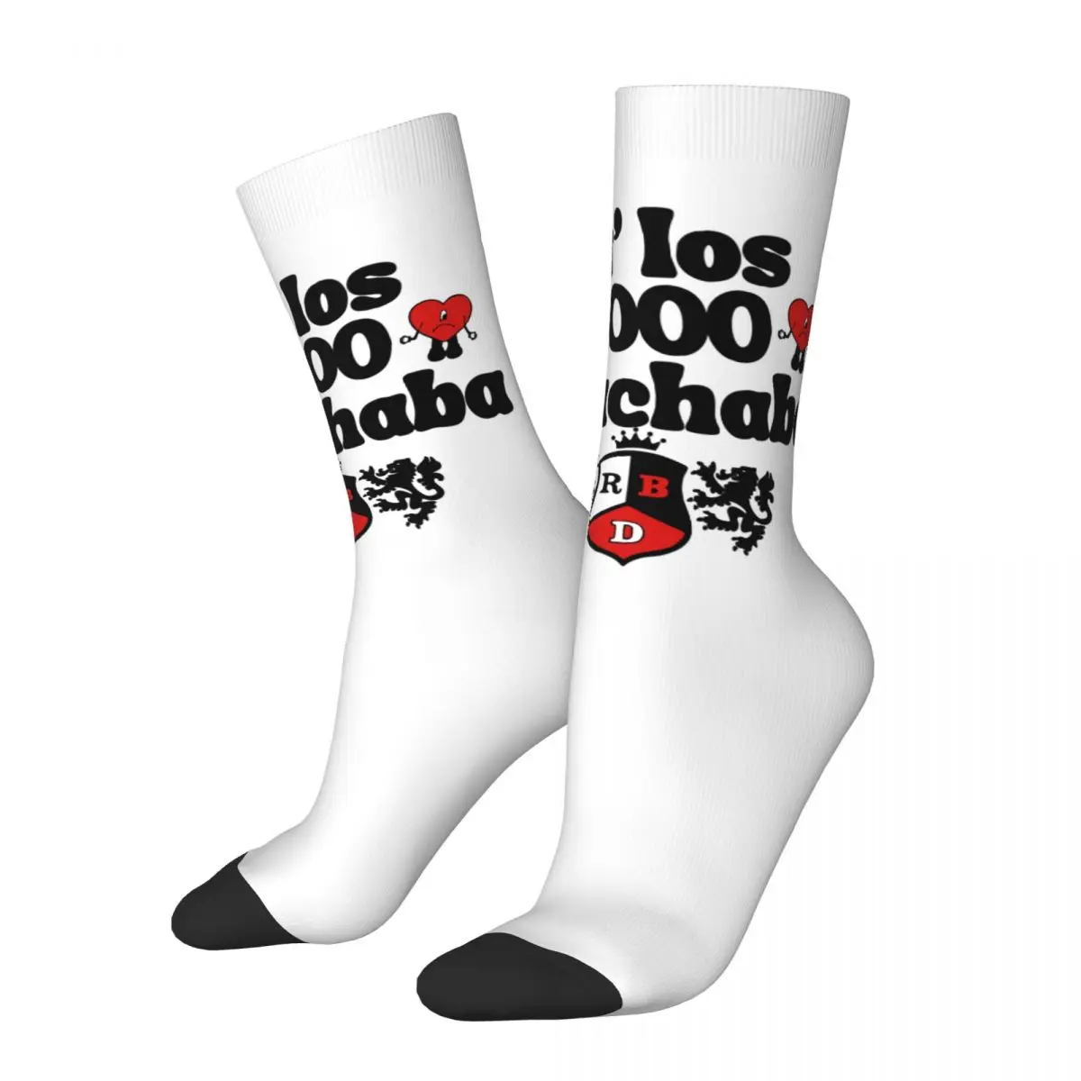 

Rebelde Mexican Logo Socks Men's Women's Polyester Casual Rbd Socks Harajuku Spring Summer Autumn Winter Middle Tube Socks Gift