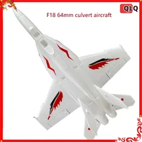 Qlq Rc Plane Remote-controlled Fighter Model F18 64mm Culvert Aircraft High-speed Epp Fixed Wing Remote-controlled Aircraft Toy 1
