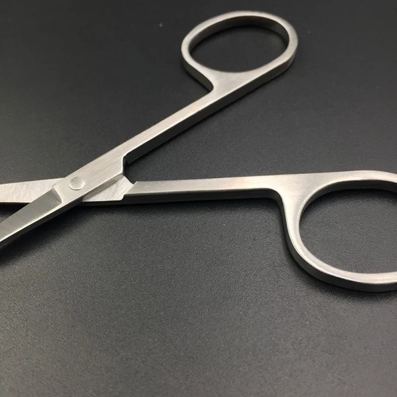 Stainless Steel Eyelash Eyebrow Fine Hair Trimmer Scissor Nail Cuticle Cutter Scissors Curved Pedicure Tweezer Beauty Tools 2