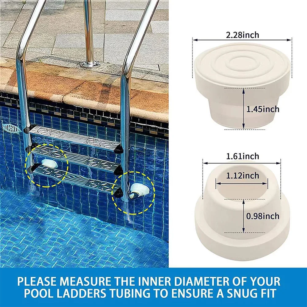 

1/2Pcs Swimming Pool Ladder Rubber Bumper Universal Rubber Inground Safety Bumper Cap For Hotel Swimming Pool Assesories 물놀이용품