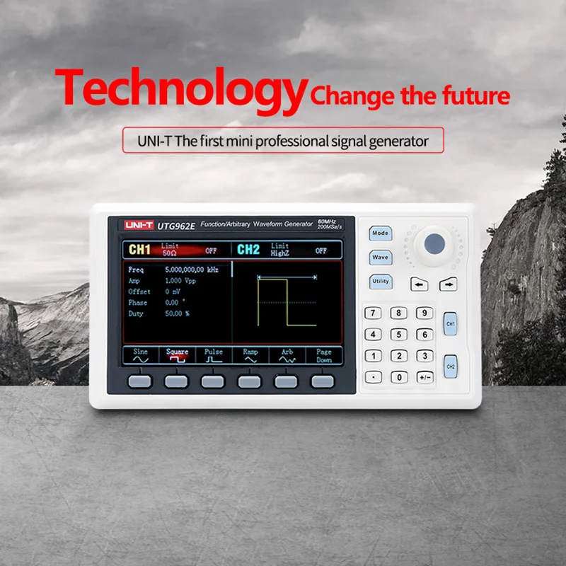 UNI-T UTG932E UTG962E Function Arbitrary Waveform Generator Signal Source Dual Channel 200MS/s 14bits Frequency Meter 60Mhz 4