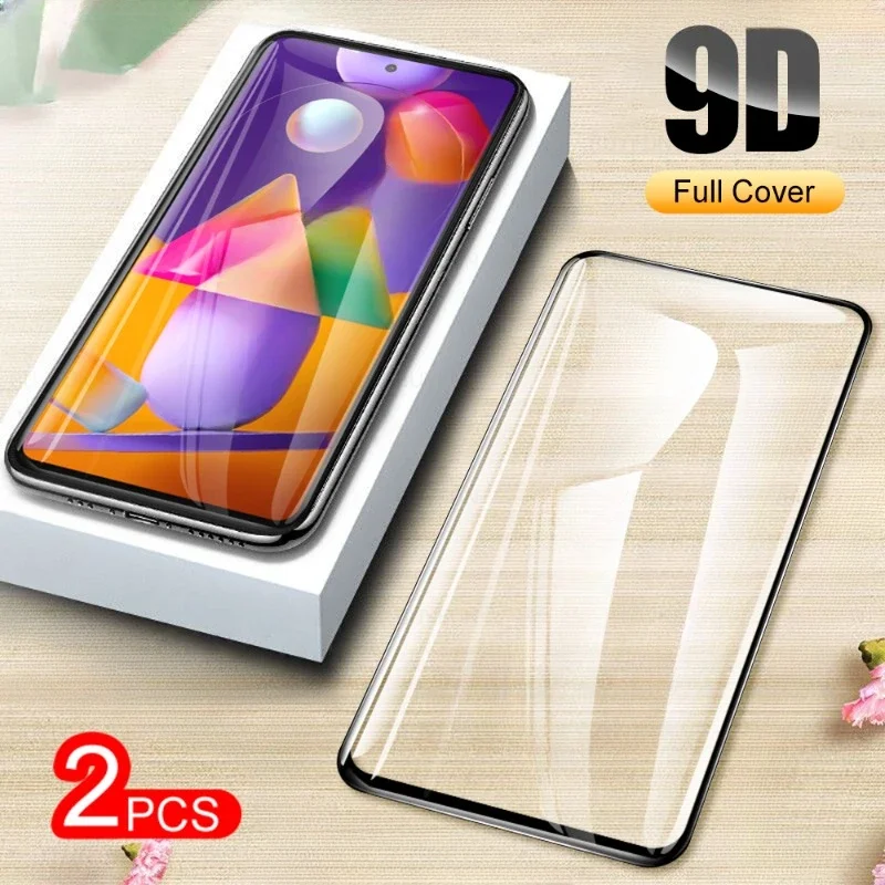 2 Pezzi 9D Vetro Protettivo Per Samsung Galaxy M31S Su Galaxi A22 A32 A52 A72 A51 M31 S M 31 S M31S Pellicole Protettive Per Schermo Di Sicurezza 3D