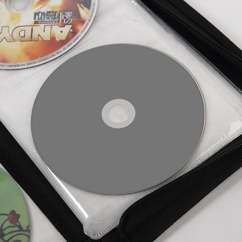 CD DVD Storage Bag cd dvd storage case 80Pcs Storage Case-DVD Booklet Holder DVD Discs Fabric Cloth Handbag Case