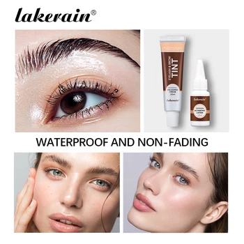 Eyebrow Tint Dye Professional Eyebrow Dye Waterproof Long-lasting Eyebrow Brow Kit Semi Permanent Eyebrow Home Use Pro Kit 3