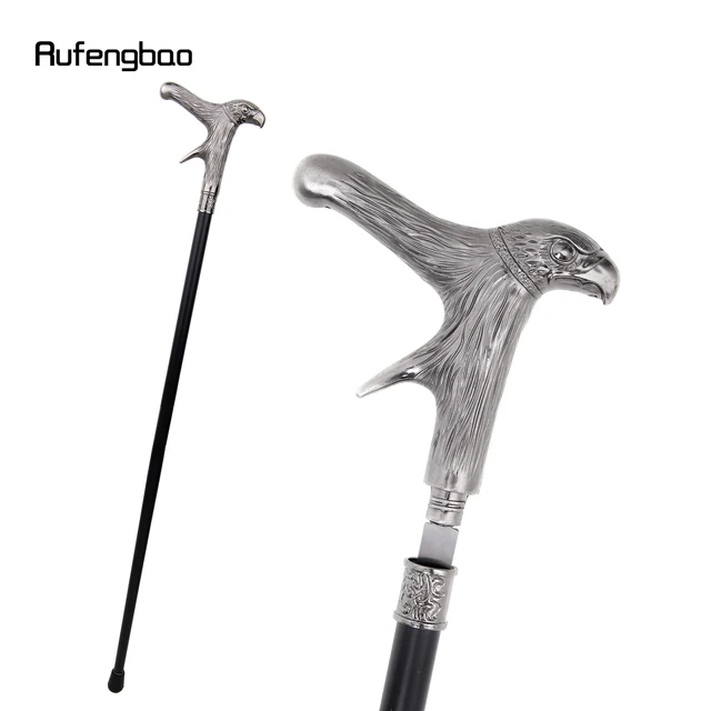 Hawk Eagle Single Joint Walking Stick with Hidden Plate Self Defense  Fashion Cane Plate Cosplay Crosier Stick 93cm - AliExpress