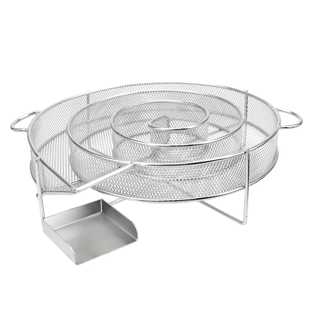 Barbecue Grill Mini BBQ Salmon Bacon Fish Home Smoker Generator Wood Chip Steel Barbecue Oven Plate Roasting Cooker Meat Tools