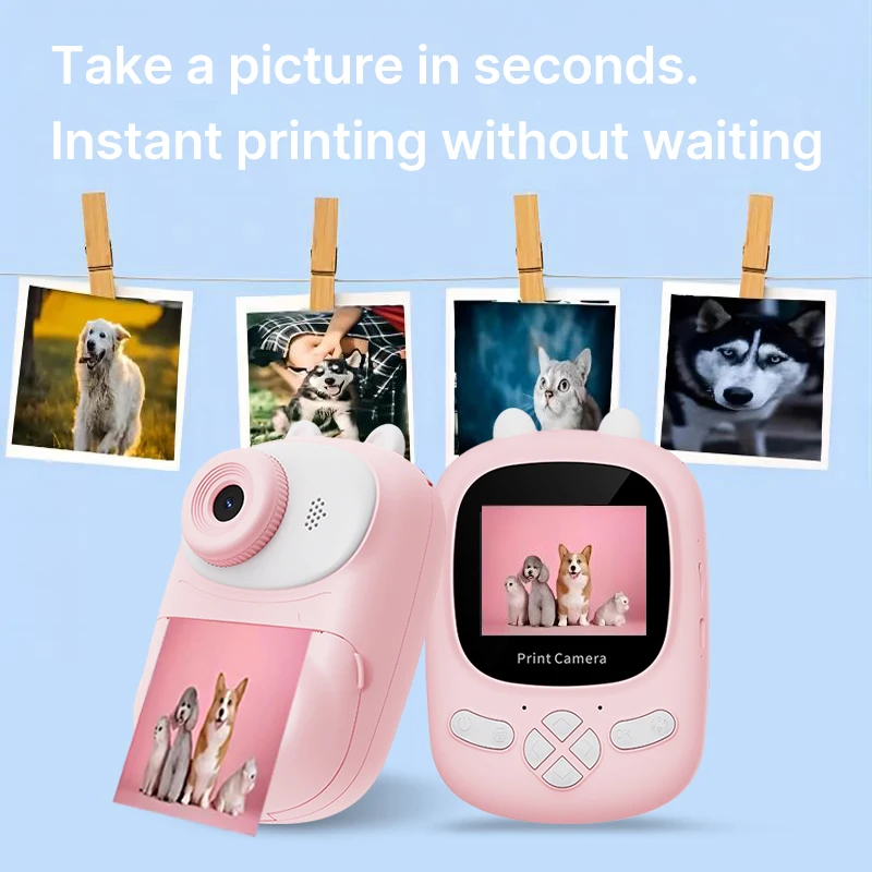Description Picture 6 of itemW&O Q2 1080P 48MP Children Instant Photo Camera Cute Mini Portable Film Printer HD Vlog Shooting Camera Video Record Gift
