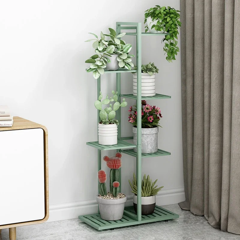Iron Flower Rack Balcony Storage Rack Indoor Living Room Minimalist Modern Floor Standing Multi-layer Flower Pot