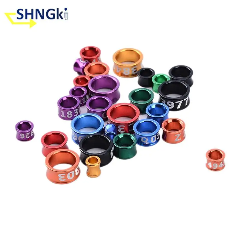 Bird Foot Rings Bird Leg Rings Bird Rings 10Pcs Outdoor Bird Flying Training Ring 4/5/6/7/8mm